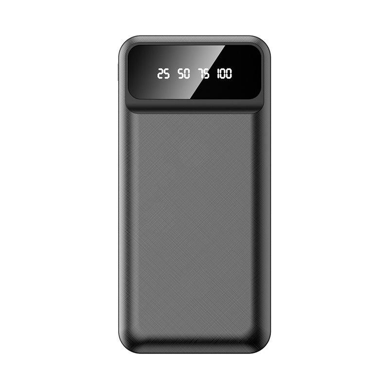 10000 mAh de gran capacidad con cable de carga delgado portátil fuente de alimentación móvil al aire libre general