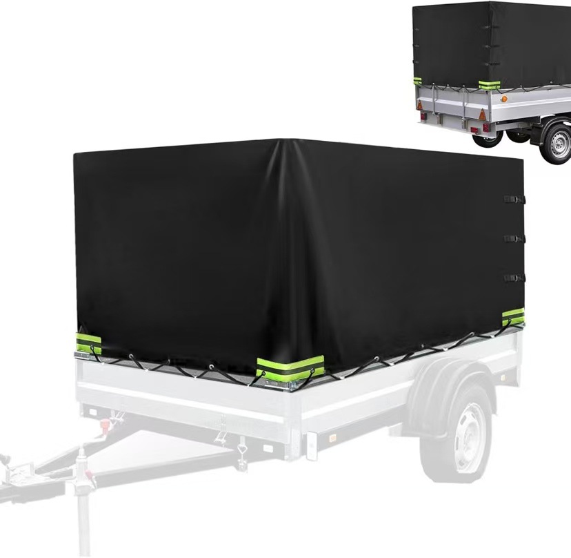 Cross-Border Hot-Selling Trailer Tarpaulin, Trailer Cover, Car Tarpaulin, Cargo Cover, Waterproof and Uv Protection
