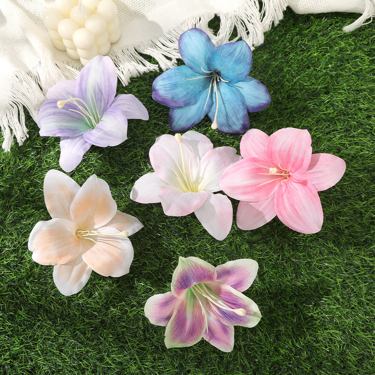 PVC Material Sweet Pastoral Women's Flower PVC Hair Clip
