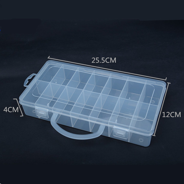 tornillo herramienta de piezas de hardware transparente pp caja divisoria caja de piezas electrónicas de plástico directo fábrica