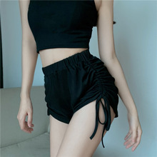 辣妹短裤女式夏2025新款宽松抽绳阔腿时尚休闲少女纯欲跑步运动裤