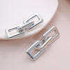 Chain, big earrings, brand plastic pendant, European style, suitable for import, simple and elegant design