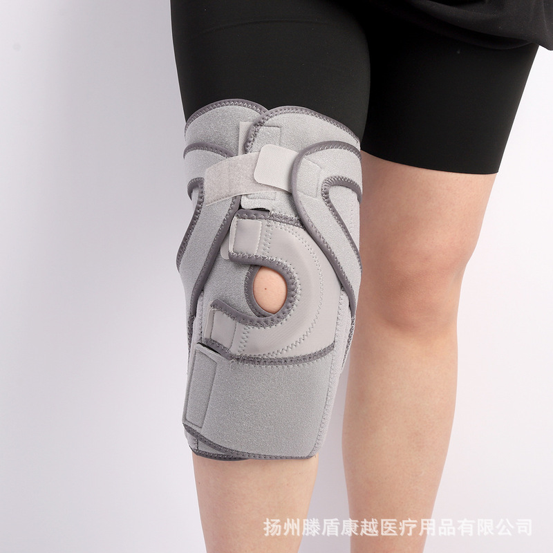 スポーツ傷害用の長いライクラ膝パッド、男性用膝、女性用膝蓋骨ベルト、ランニング用の緊張関節保護具、卸売|undefined