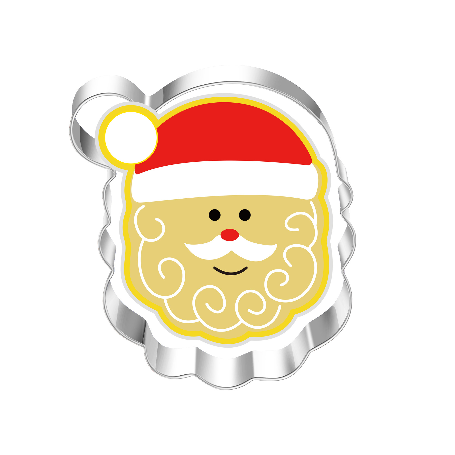 Acero inoxidable molde de galletas de Navidad árbol de Navidad Santa Claus copo de nieve alce Amazon Fuente de la fábrica de comercio exterior