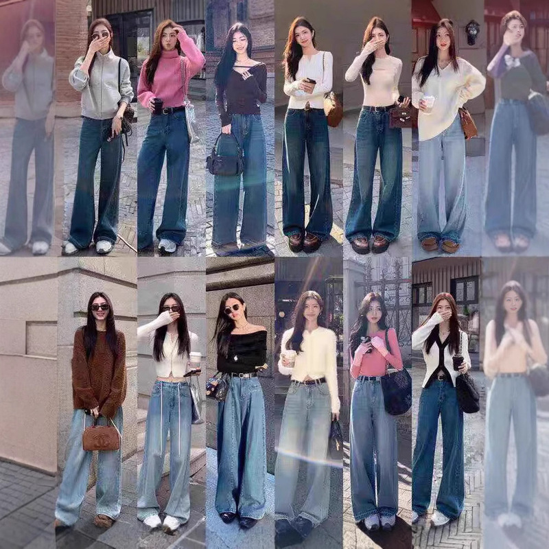 Wholesale stall supply spring and summer new women's Denim pants Joker women's jeans miscellaneous factory direct sales Wholesale stall supply spring and summer new women's Denim pants Joker women's jeans miscellaneous factory direct sales