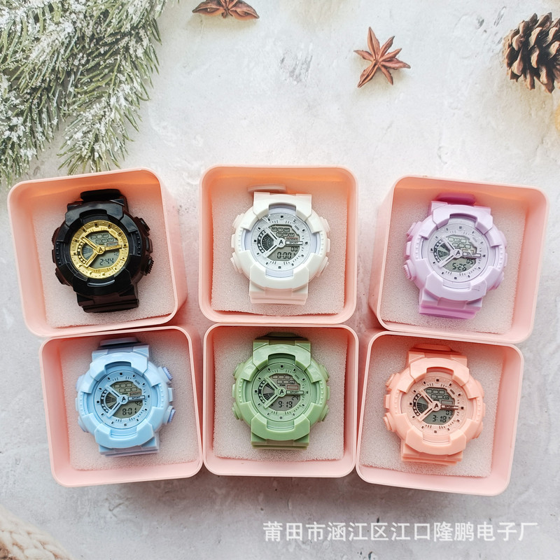 Manufacturer Wholesale Trendy Sports Electronic Watches for Men and Women, Student Style, High Aesthetic Appeal, Couple Timekeeping Alarm Clock Watch in Box