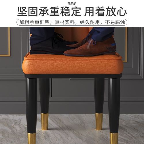 Nordic light luxury dining chair, home use minimalist modern restaurant backrest makeup bench, leisure table chairs hotel negotiation chairs