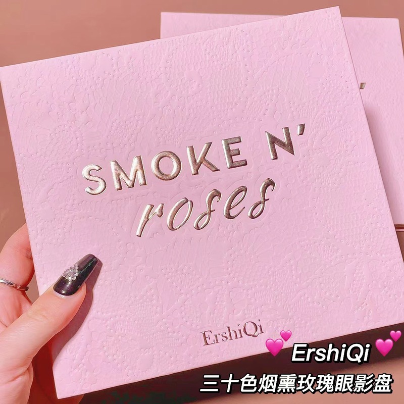 ErshiQi スモークローズ 30 色アイシャドウパレットスモークアンドローズピュアディザイアファイングリッターマットアイシャドウ卸売|undefined