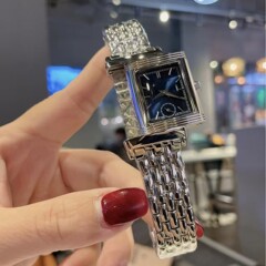 风轻奢文艺简约气质大气女表方形小表盘链带手表批发钢带女士ins