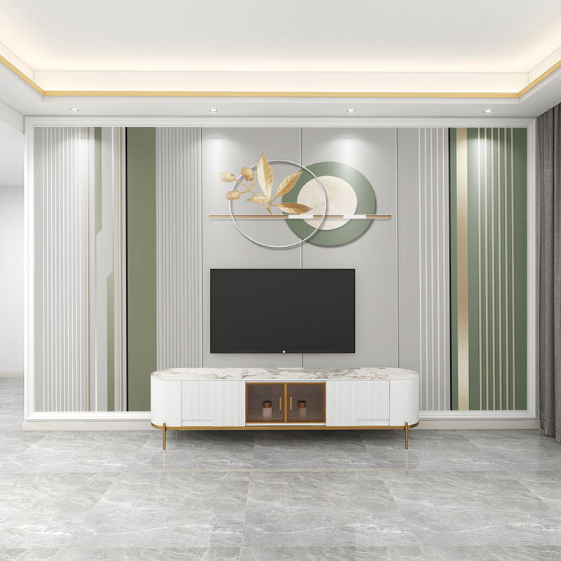 墙纸3d立体法式简约轻奢电视背景墙壁纸客厅壁布装饰墙布壁画|undefined