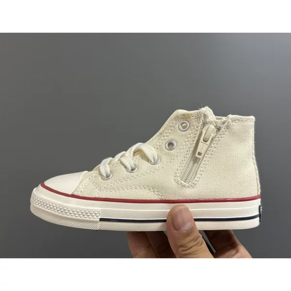 E3363 KuangW high-top side-zip children's casual shoes