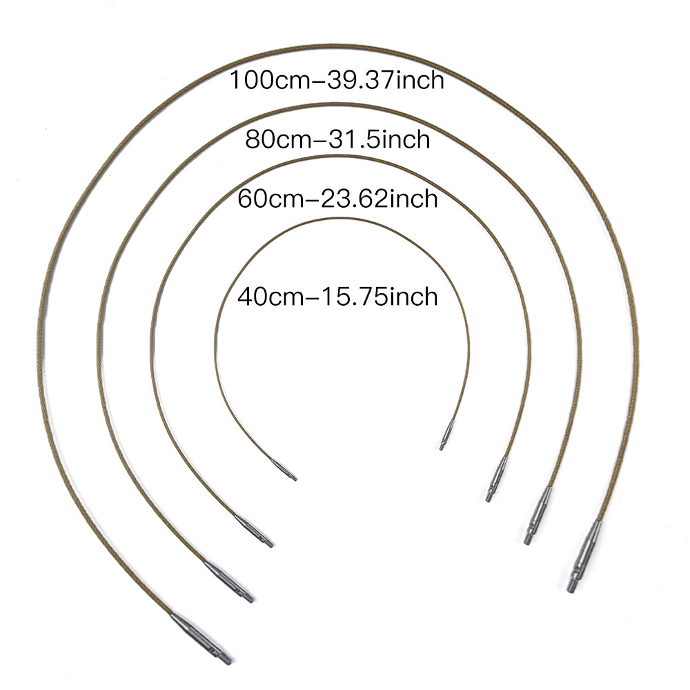 Agujas de suéter transfronterizas cromadas ganchillo afgano alfombra desmontable ganchillo oro tunecino ganchillo 12 conjuntos