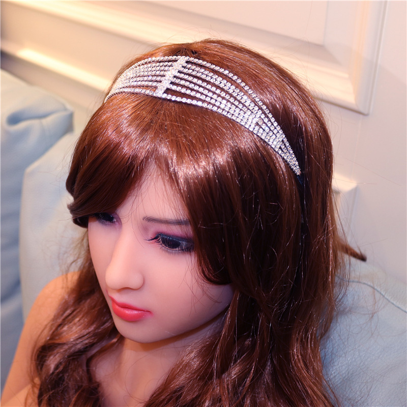 Nueva Diadema Elástica Multicapa Con Diamantes De Imitación, Accesorios Para El Cabello Para Mujer A La Moda display picture 3