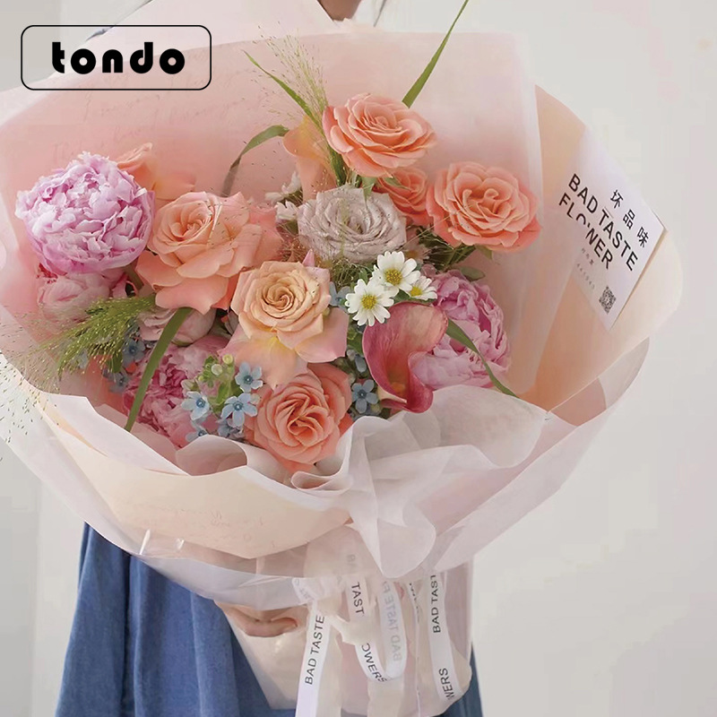 清仓处理）包装纸英文印刷情书包花纸花艺包花纸鲜花包装材料