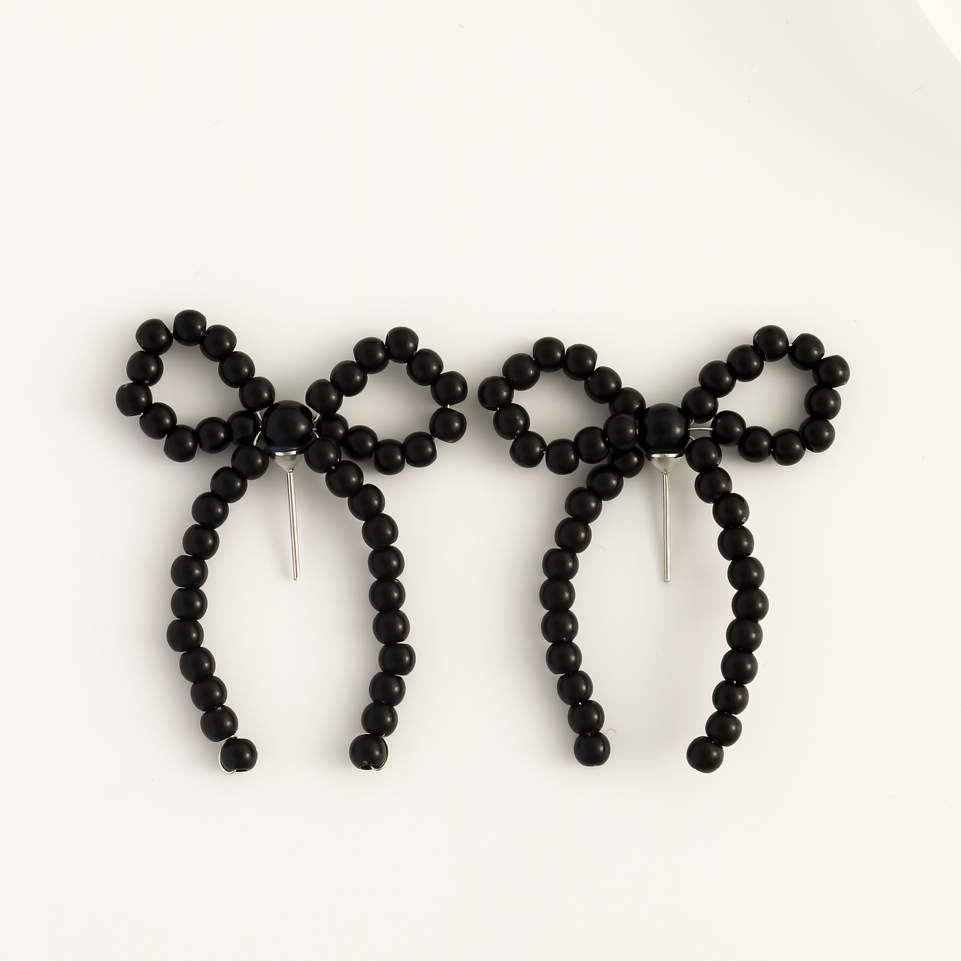 1 Pair Elegant Bow Knot Beaded Plating Artificial Pearl Alloy Ear Studs display picture 32