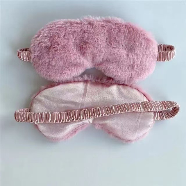 INS Wind mascarilla de peluche de color sólido nubes de sensación de protección de la piel para dormir toda la noche para mejorar la calidad del sueño