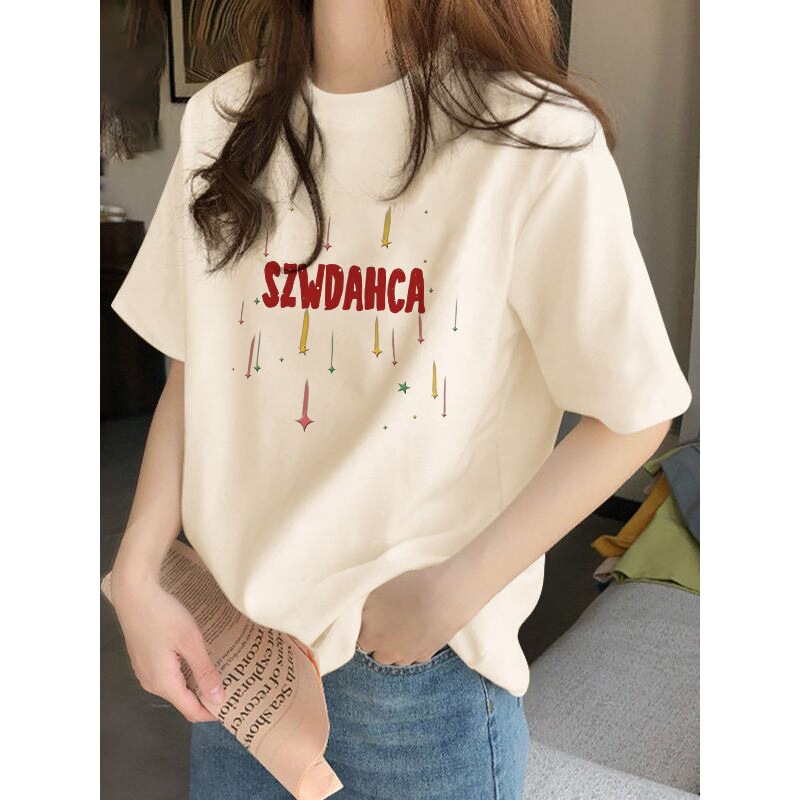 Soft Cotton Short-Sleeve T-Shirt for Women, Summer 2026 New Model, This Year's Hot-Selling Women's Fashion, Super Popular, Age-Reducing, Loose Top