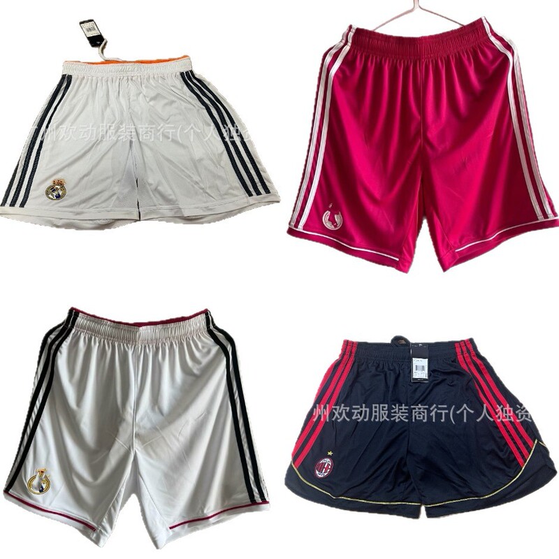 Vintage Ac Milan Football Shorts Training Commemorative Edition Casual Match Football Wear Wholesale Classic Style