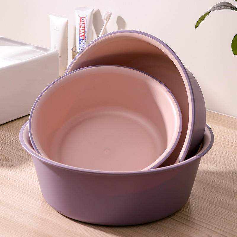 Household plastic basin laundry basin wash basin large thickened student dormitory laundry basin foot basin