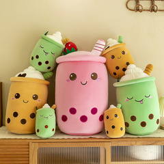 Amazon wholesale foam pillow plush toy cute fruit milk tea ice cream cross-border