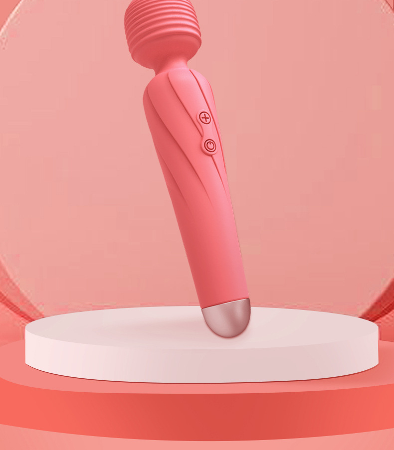 Angel AV Stick 10-Frequency Clitoral and G-Spot Vibrator, Silicone Body, Button Control — detail image 7