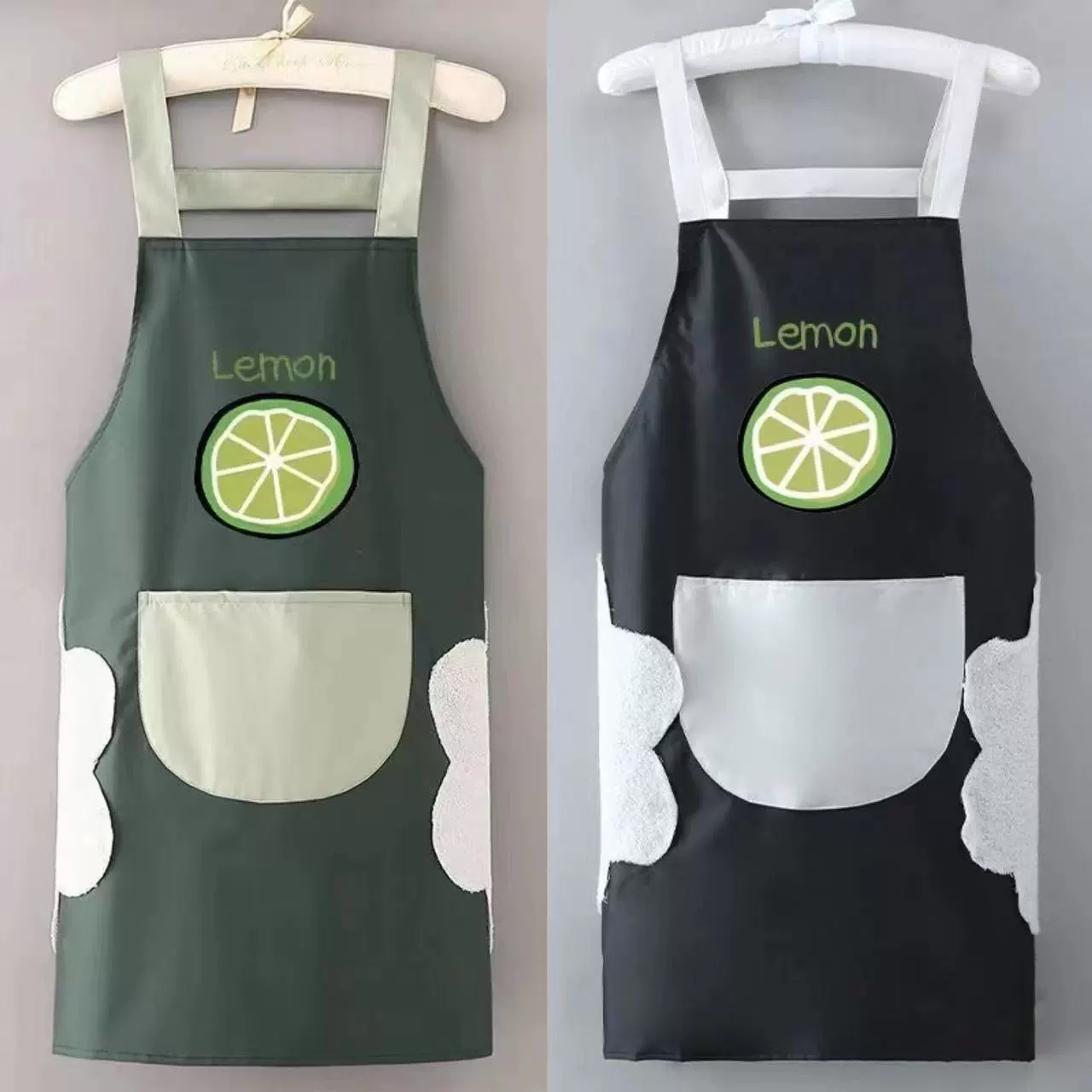 Фартук водонепроницаемый и маслостойкий для домашней кухни, оранжевый цвет, можно использовать для протирки рук, водонепроницаемый и грязеотталкивающий фартук, летняя тонкая рабочая одежда.