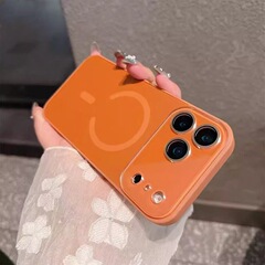 AG磨砂大视窗C形宽磁吸适用iPhone17promax手机壳苹果16Pro保护套