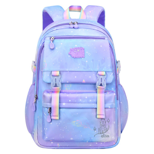 New Sesame Baby Primary School Bags 1-3-6th Grade Lightweight Girls Backpack Gradient Children's Backpack