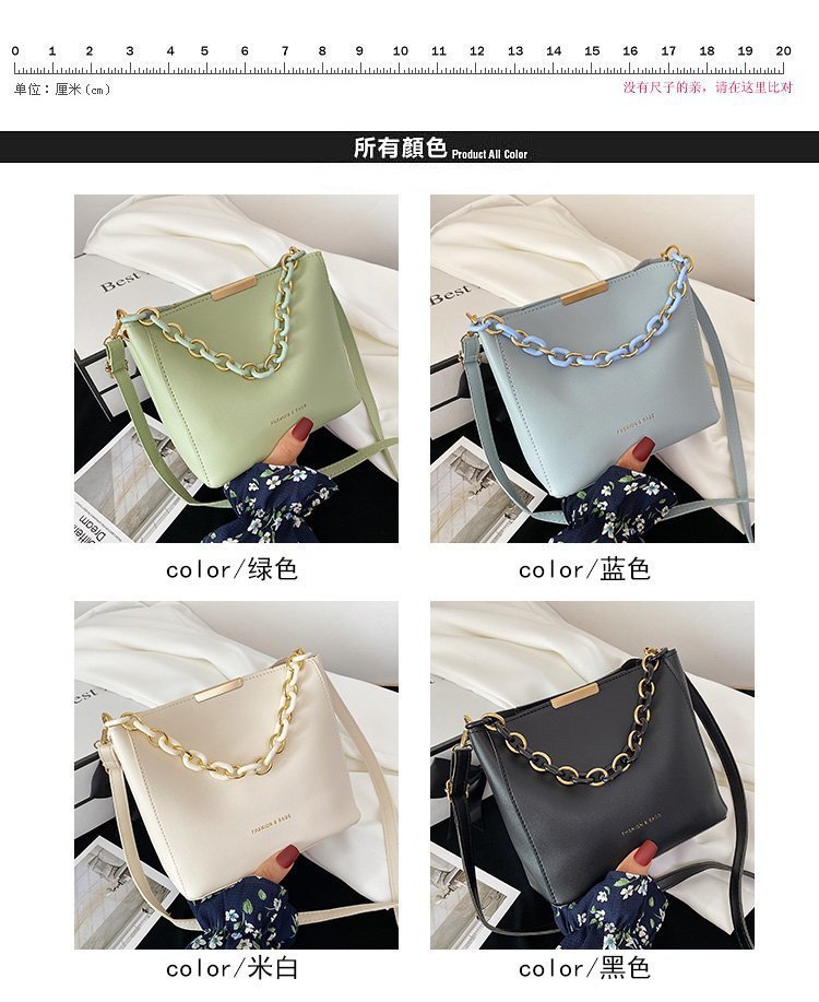 The 2022 new Korean-style women's bucket bag is a trendy spring and summer single-shoulder crossbody bag for young women. It's a cute and simple commuting bag for women full figure