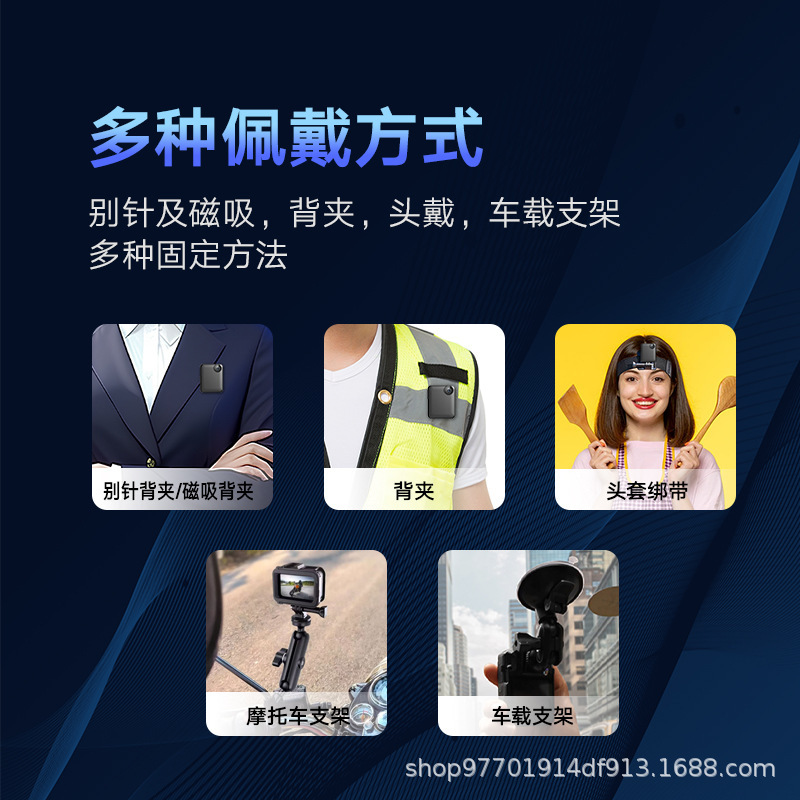 执法记录仪夜视高清胸前佩戴便携红外小巧型工作录像拍照记录仪器|undefined