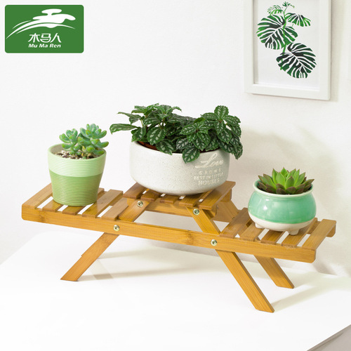Balcony flower rack solid wood multi-layer indoor floor-standing succulent living room flower rack flower pot rack potted plant rack desktop