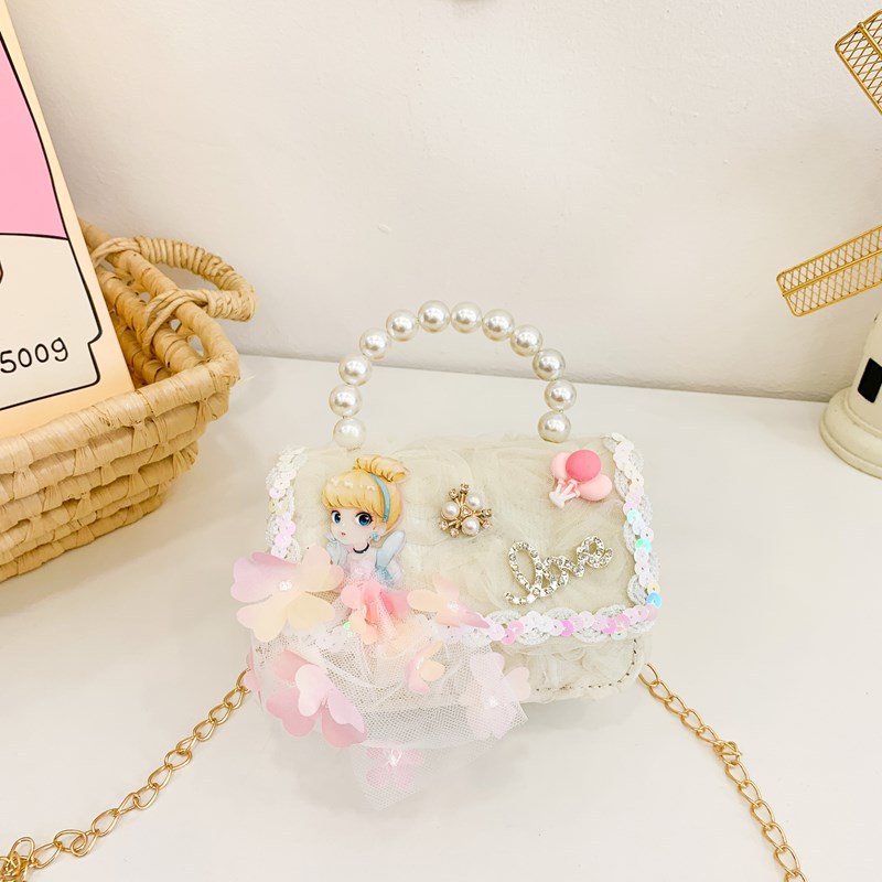 Nuevo bolso de chicas moda lindo caricatura peluche niños un hombro princesa mochila bolso en línea niña pequeña bolsa