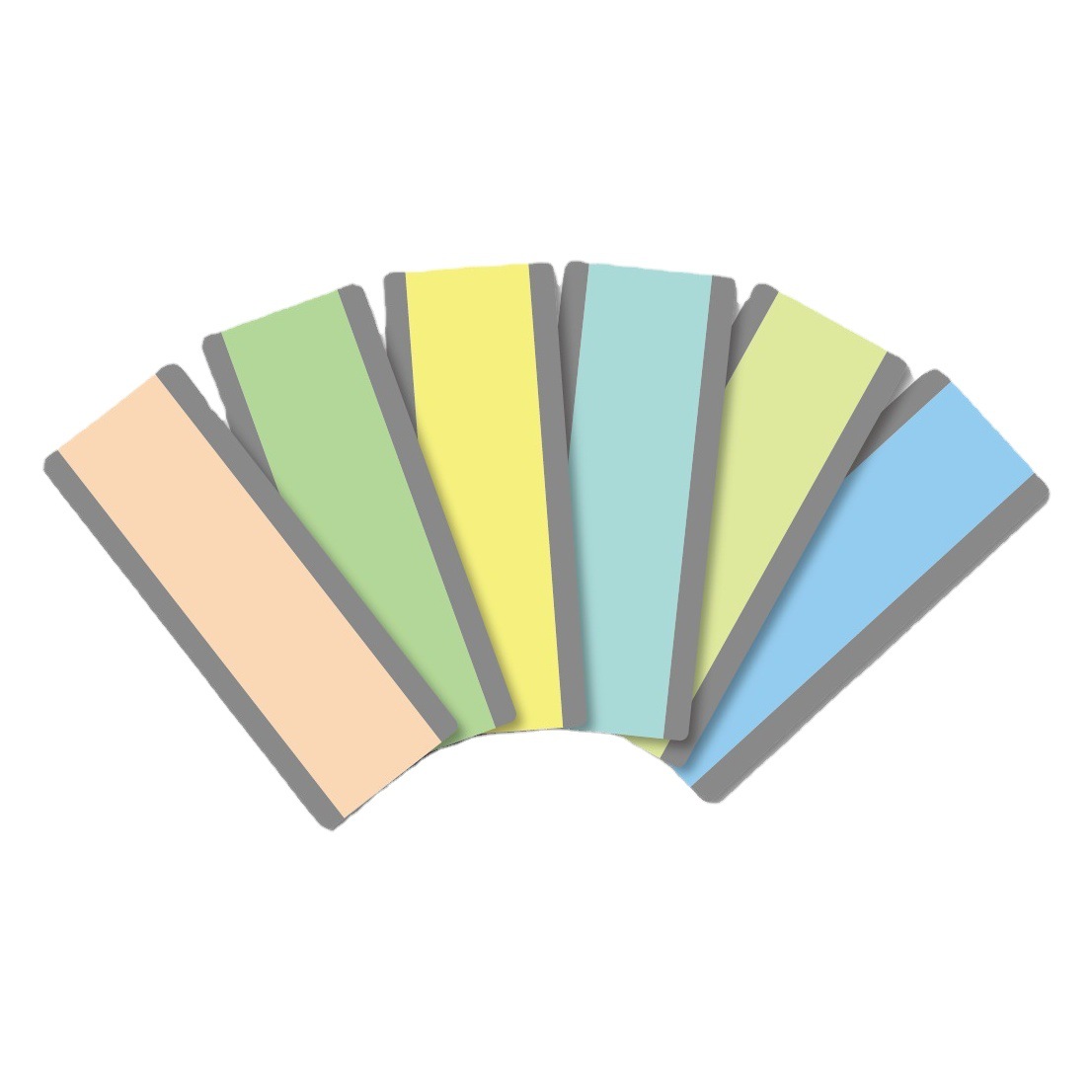 En stock creativo color plástico PET marcador guía con ayuda de lectura resaltar tira PVC efecto transparente marcador