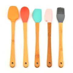 Colorful baking tool 5-piece set mini silicone spatula tool cake cream spatula spatula kitchen utensil set