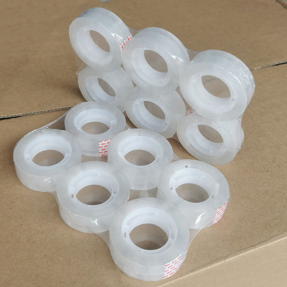 胶带小透明胶 跨境精包装塑封文具胶带小学生手工花店用胶纸小卷