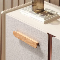 實木拉手櫃門原木現代簡約高檔衣櫃抽屜北歐木頭木質門把手新中式