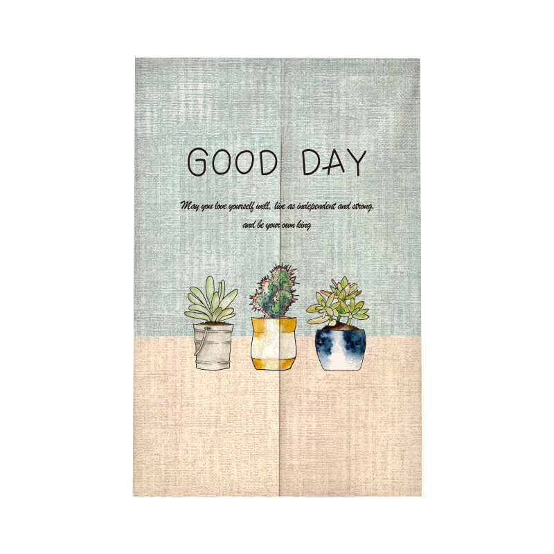 Minimalist Fabric Door Curtain Partition Curtain, No-Drill Household Bedroom Kitchen Blocking Curtain, Toilet Half-Hanging Curtain Factory