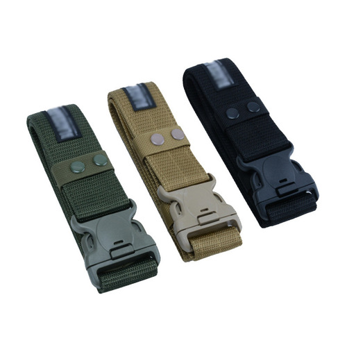 Foreign trade high quality buckle black outdoor belt wholesale men's tactical adjustable elastic elastic sports belt
