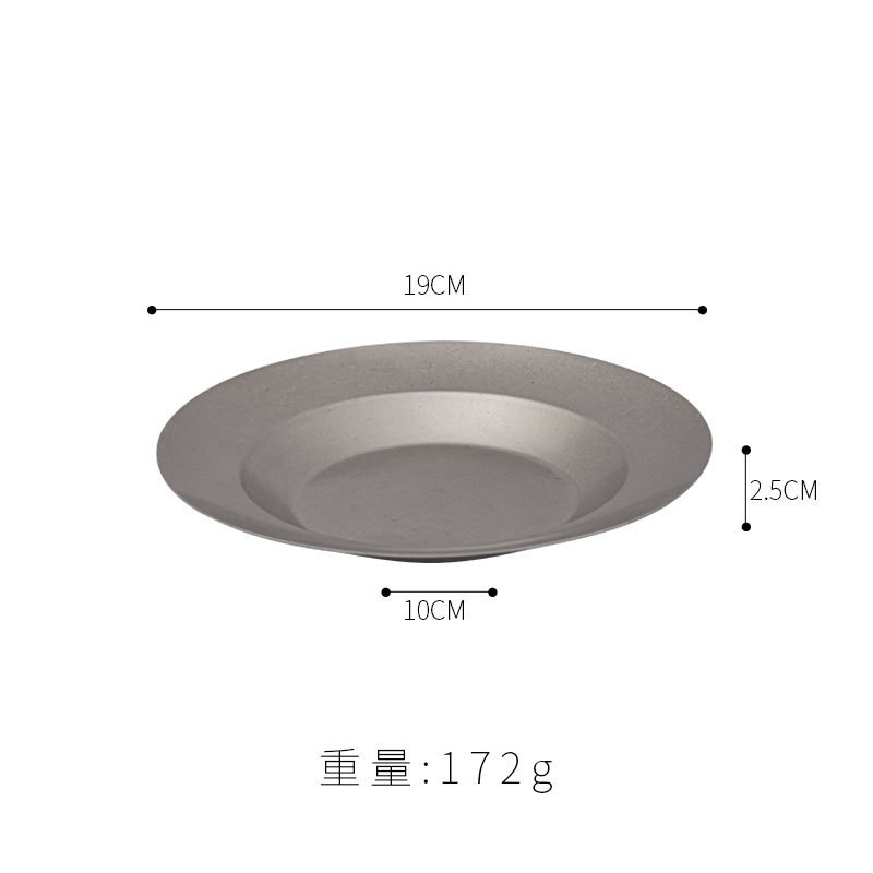 韓国式ステンレス料理皿レトロパスタ皿洋食皿サラダ皿工業風深円料理皿ザリガニ皿|undefined