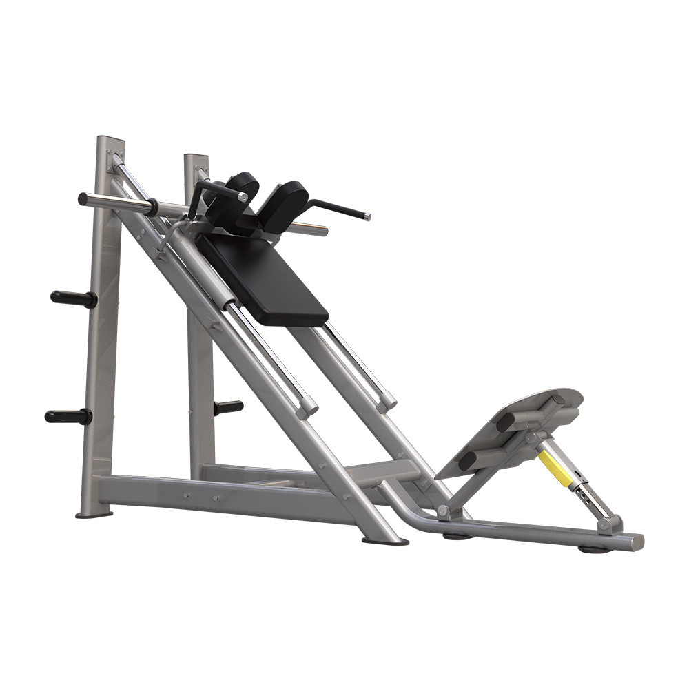 Entrenador de máquina de pedales inversos Fuerza de las piernas Equipo de fitness para sentadillas Gimnasio comercial Máquina de sentadillas oblicua de 45 grados Multifunción