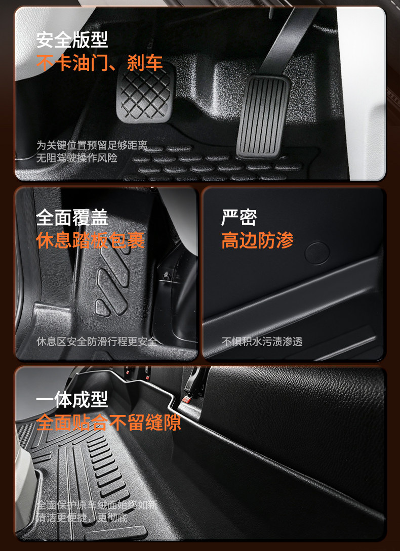 SRM Xinyuan E3L/E3 Full-Coverage Specialized New Energy Cargo Version Trunk Mat Passenger TPE Trunk Mat