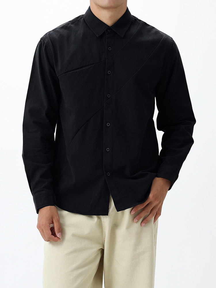 Uniqlo hombre 1688 camisa de algodón de alto nivel de hombre camisa de manga larga hombre casual hombre al por mayor