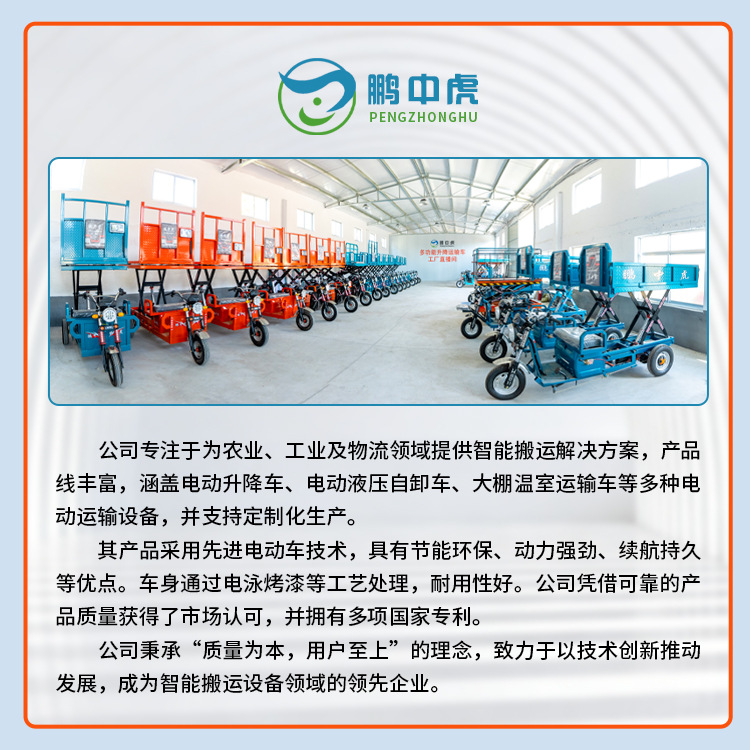 Electric Lift Tricycle with Electronic Scale for Fruit and Vegetable Wholesale Market, Equipped with a Platform Scale for Transfer and Weighing