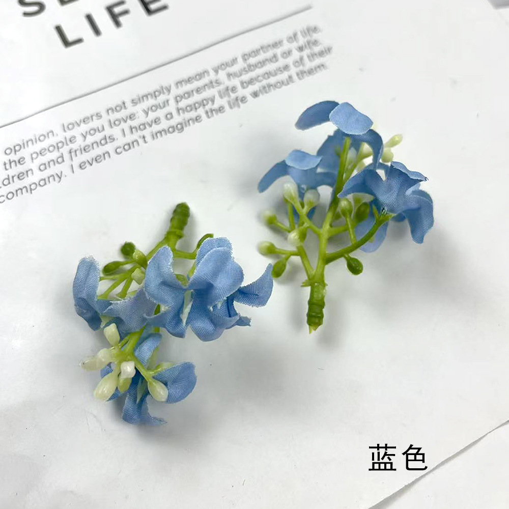 Simulación osmanthus floral cabeza DIY hecha a mano cabeza de flor de pinza tecnología de plantación verde con mano caja de regalo decoración de flores de mil lixiang