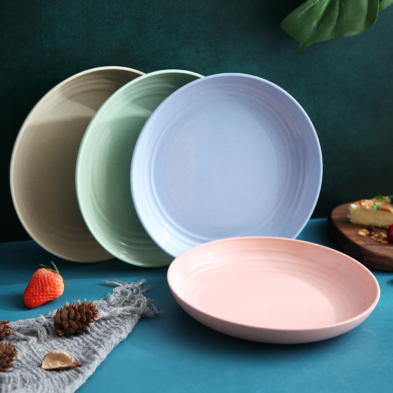 20cm Scandinavian Wheat Straw Plate Fruit Plate Vegetable Plate Plastic Spit Bone Plate Dried Fruit Plate Tableware Large Plate 20cm Scandinavian Wheat Straw Plate Fruit Plate Vegetable Plate Plastic Spit Bone Plate Dried Fruit Plate Tableware Large Plate