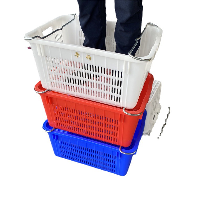 广州河源现货2.8公斤重塑料菜框 蔬菜配送周转筐 铁耳菜框 菜苗筐