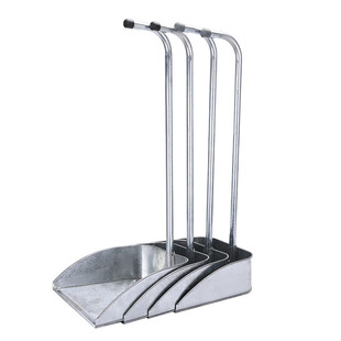Galvanized iron sheet dustpan garbage shovel property cleaning outdoor bucket iron dustpan garbage bucket removable garbage shovel