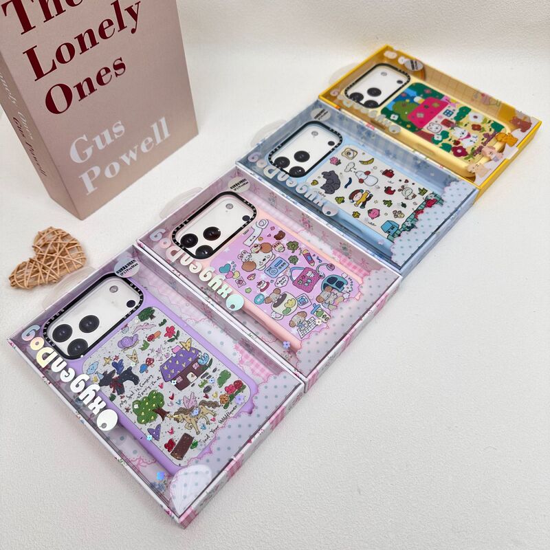 Trendy New Oxygen Dog Picasso Gold Series Suitable for Ip17 Influencer-Style Illustration Anti-Drop Protective Case Trendy New Oxygen Dog Picasso Gold Series Suitable for Ip17 Influencer-Style Illustration Anti-Drop Protective Case