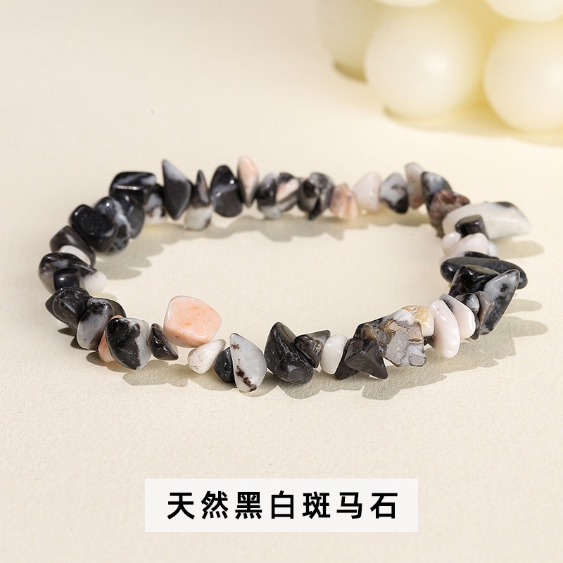Organic zebra, bracelet natural stone