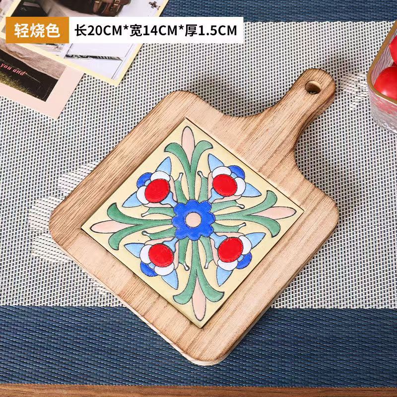 Mantel de madera de paulownia color carbonizado